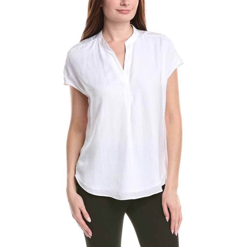 Renuar Womens  Woven Blouse, White
